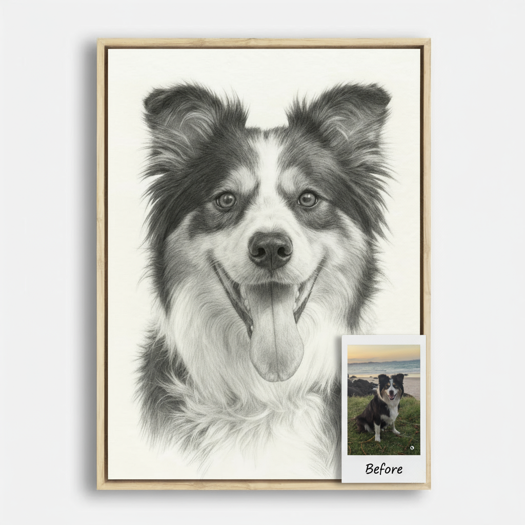 The Hand Drawn Pet Portrait