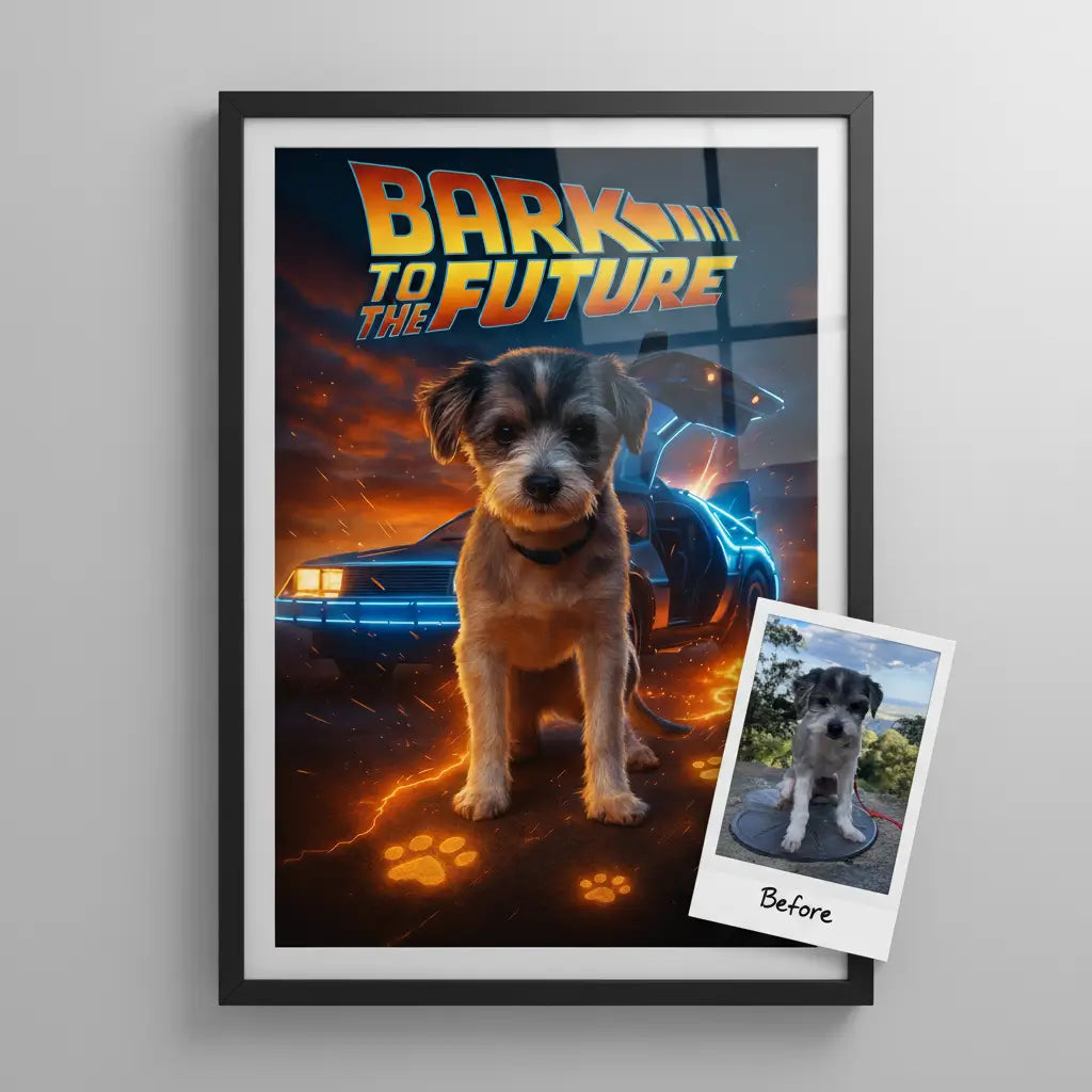The 'Bark to the Future' Pawtrait