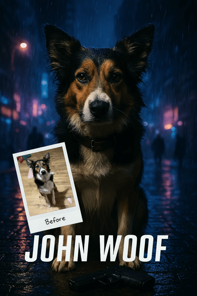 The 'Bark to the Future' Pawtrait