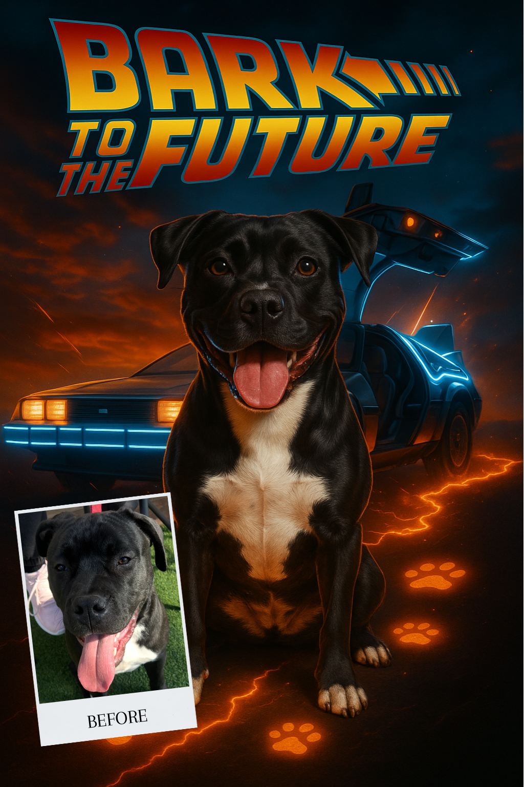 The Movie Star Pet Portrait