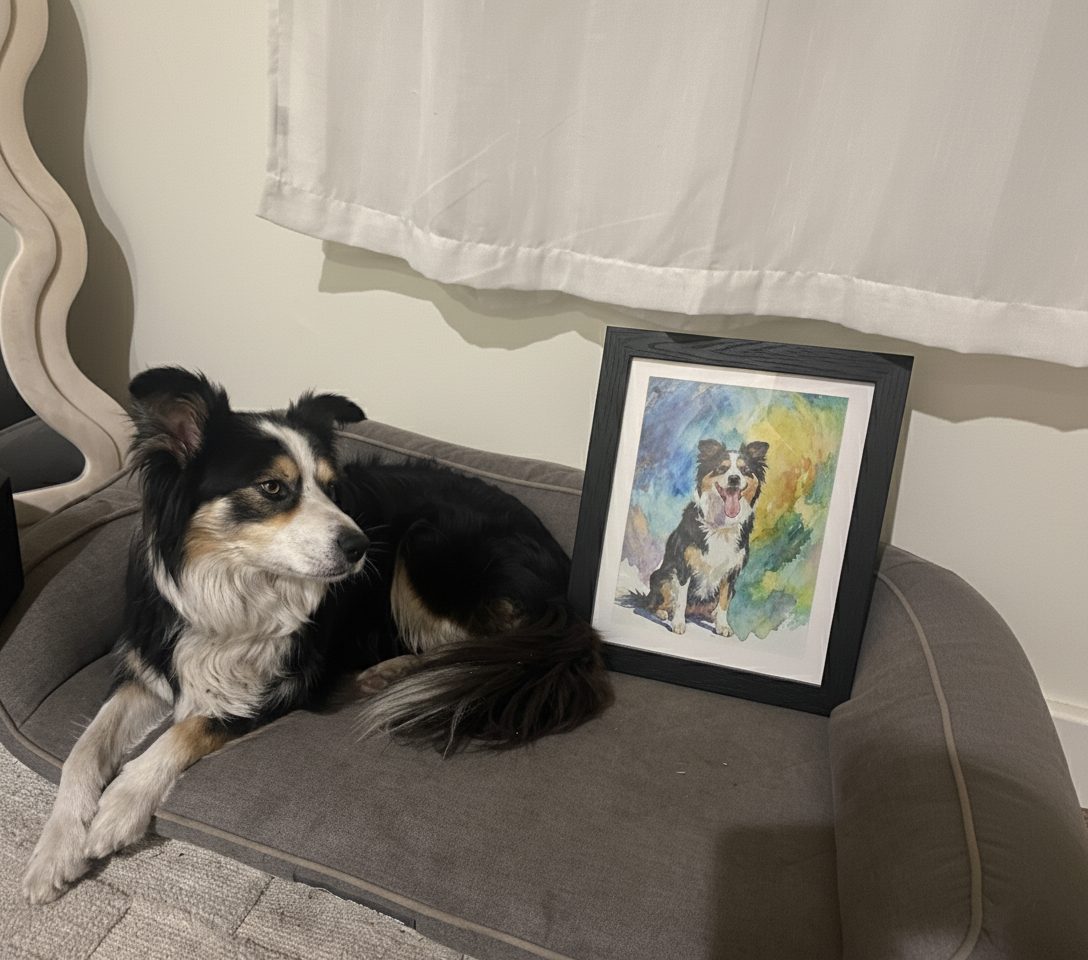The Colourfully Painted Pet Portrait